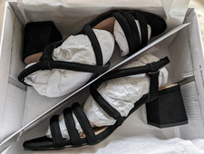 Dorothy Perkins Black Barby Triple Strap Sandals