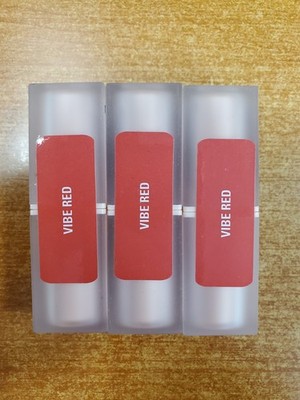 3 Pack: Revolution Lip Allure Soft Satin Lipstick *Vibe Red* (9383) E17F