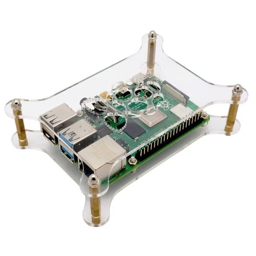 Acryl Layer Gehäuse Case für Raspberry Pi 4, 3, 2, B+, A+ - transparent