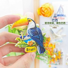 Brazil Toucan Souvenir 3D Fridge Magnet Refrigerator Magnet Decoration