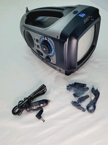 Weather Alert Radio Weather Channel Stormtracker TV LED Light Hand Crank Charger