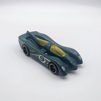 Mattel Hot Wheels 2014 Power Piston Blue Green Car #9 Track Builder Series 