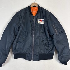 Vtg 1979 MA-1 Flight Jacket 48 Tall USA Made Spiewak Delco Rochester GM Bomber