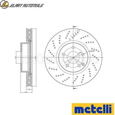 2x BREMSSCHEIBE 23-1459FC FÜR MERCEDES-BENZ E-CLASS/T-Model/Convertible 3.0L