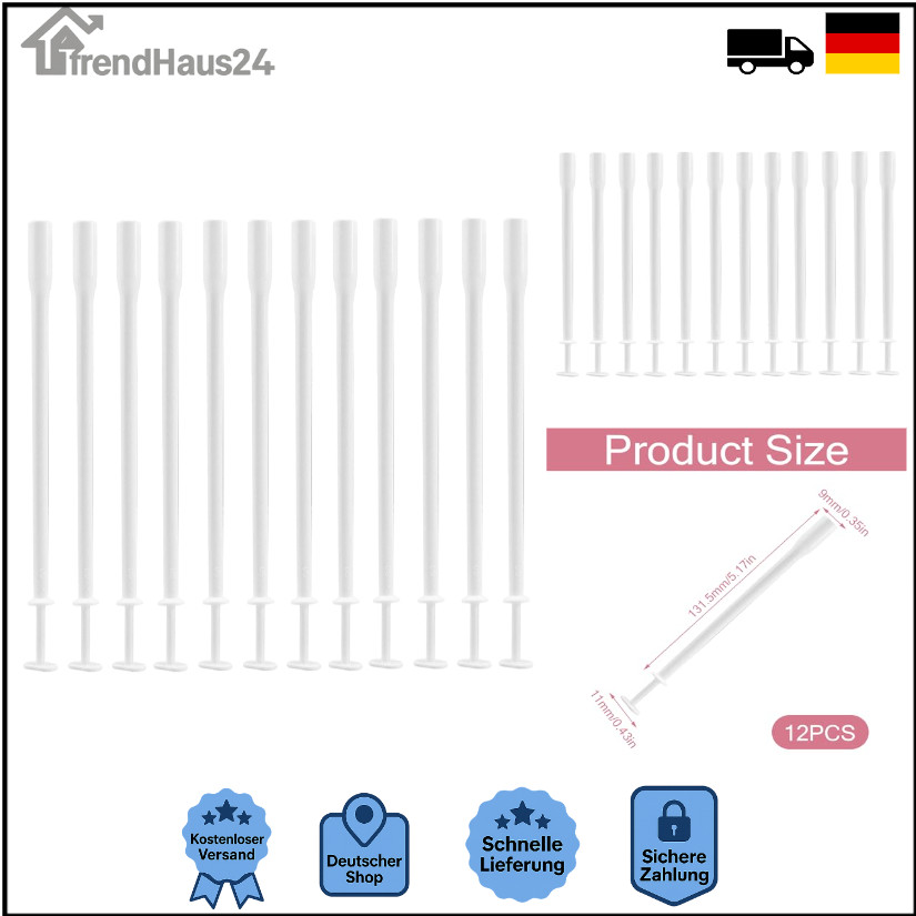 Vaginal Applikator 12 Stück 15,3 cm LDPE
