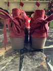 Fly London Brick Red Genuine Suede Wedge Heel Ankle Bootie Sandal Size 38 — photo 4