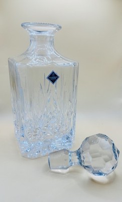 Vintage Edinburgh Kristall geschliffenes Glas Quadrat Spirituosen Karaffe 