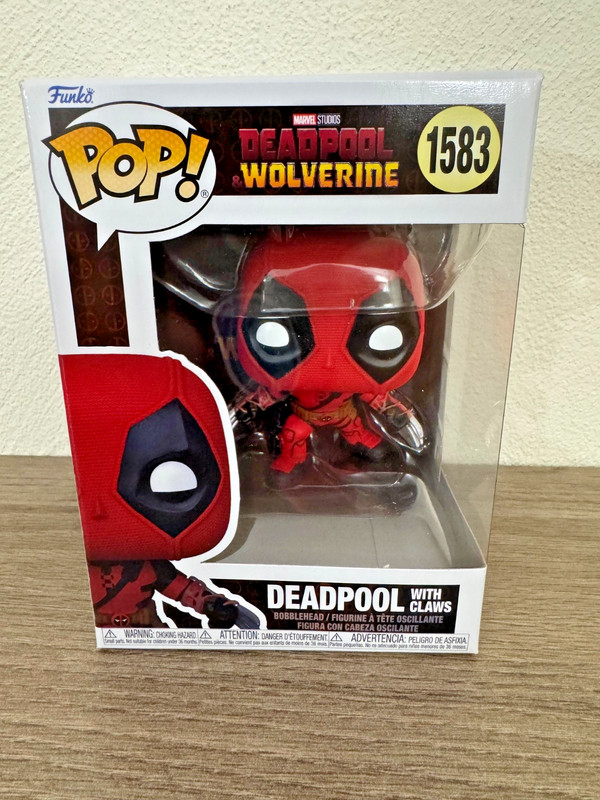 NEW Funko Pop! Deadpool & Wolverine: Deadpool with Claws #1583 ~ RARE with Claws