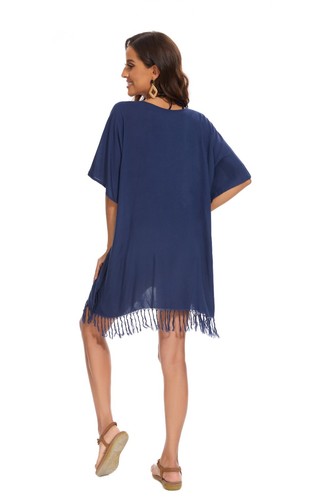 Beautybatik Boho Sollid Caftan V Neck Women Tunic Top Blouse Plus Size XL to 4X - Picture 70 of 79