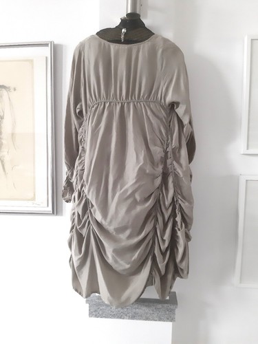 Cocon Commerz Privatsachen Kleid reine Seide! WANDLELMANDEL SILK DRESS One Size  - Bild 6 von 12