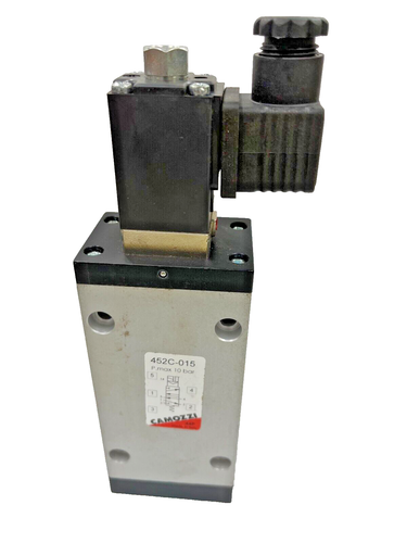 CAMOZZI 452C-015 5 Way 2 position G1/2" Pneumatic Solenoid Valve 230V AC 10 bar - Picture 2 of 4