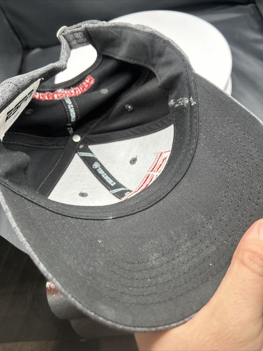 ESPN Baseball Hat Cap Embroidered Logo Adjustable Strap Gray