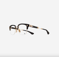 Chrome Hearts Evagilist Black Gold Plated Eye Glasses Frame Brand-New 