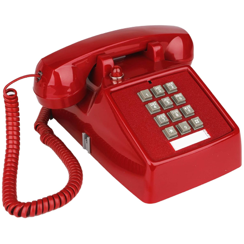 Push Button Retro Corded Phone Desk Telephone Vintage Working Loud Black Decor - Zdjęcie 20 z 24