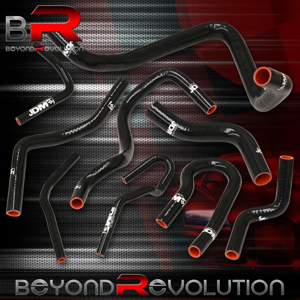 Для 1992-2000 Civic EK EG D15 D16 SOHC обновление силиконовый радиатор нагреватель шланг BK - Изображение 3 из 3