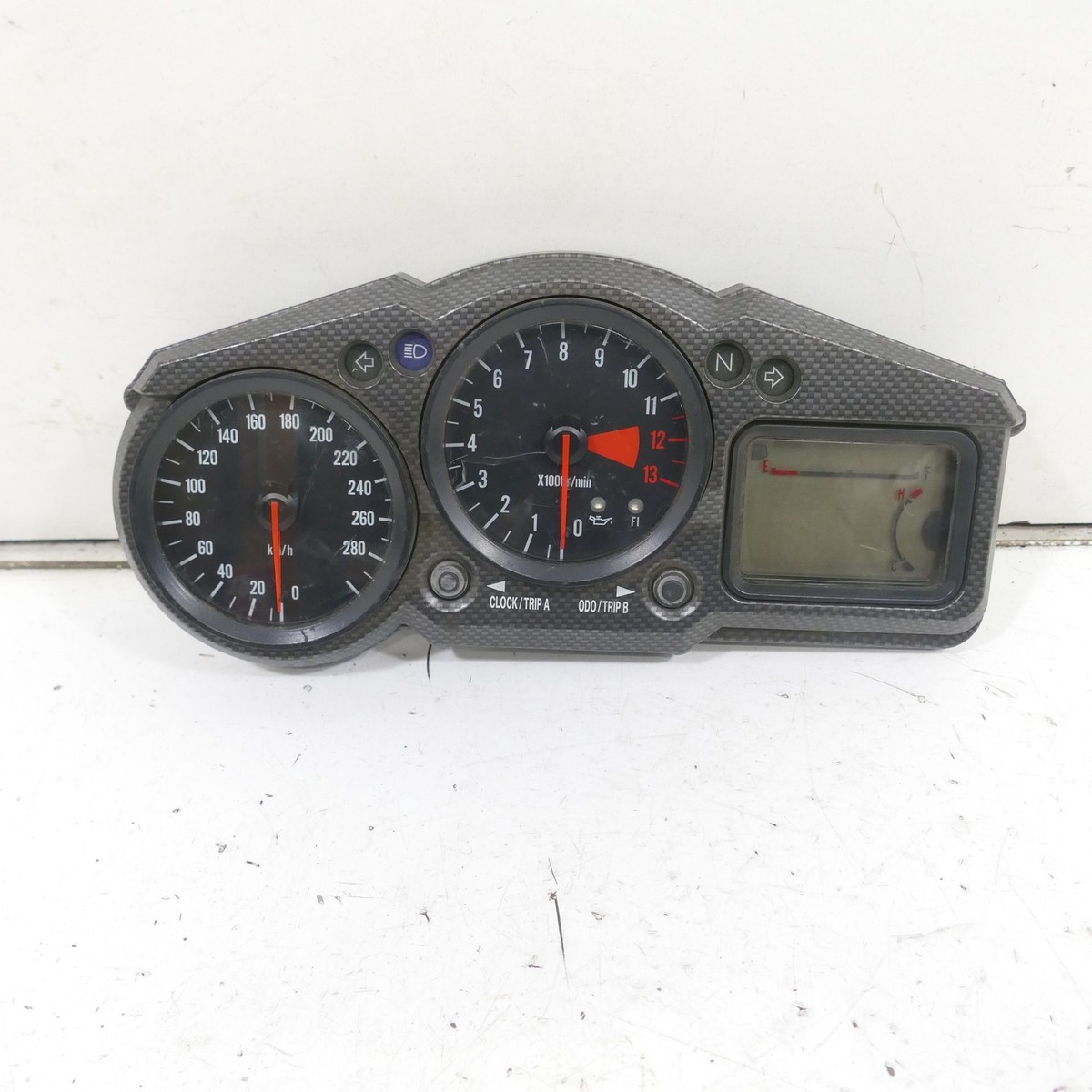 コレクション 7C Kawasaki ZX-12R 1200 A Cockpit 2396 KM Speedometer Tachometer