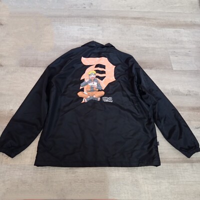 NWOT Men's Primitive Skateboarding x Naruto Shippuden Black Jacket Size M 