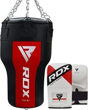 RDX Filled Punching Bag with Gloves, MMA, Kickboxing, Uppercut Heavy Bag, Unisex