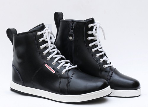 Motorradschuhe Kurzstiefel Motorradstiefel Riding atmungsaktiv Leder Sneaker - Bild 3 von 3