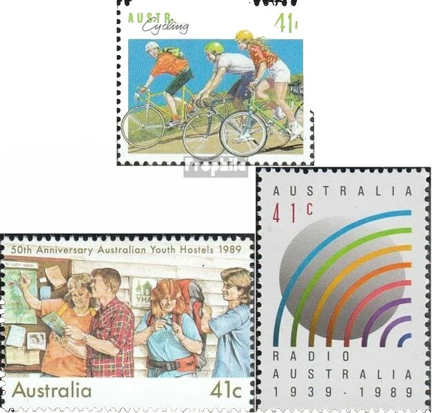 完好未铰边/全新邮票自行车澳大利亚邮票
