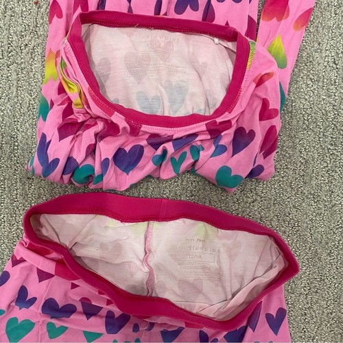 Little Sleepies Ombre Hearts Two-Piece Pajama Set - Size 12/14 - Picture 5 of 6