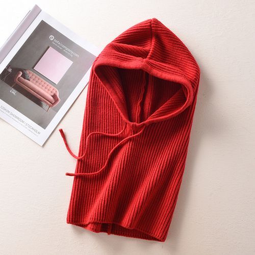 Cálidos Bufanda con Capucha Gorros - Grueso Tejido Lana de Cachemira Mujeres Moda Prendas para la cabeza - Imagen 17 de 26