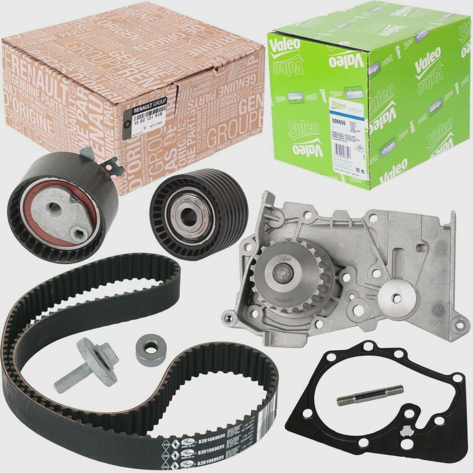 Kit de distribution et pompe à eau pour révision moteur 1.6 Renault - 2