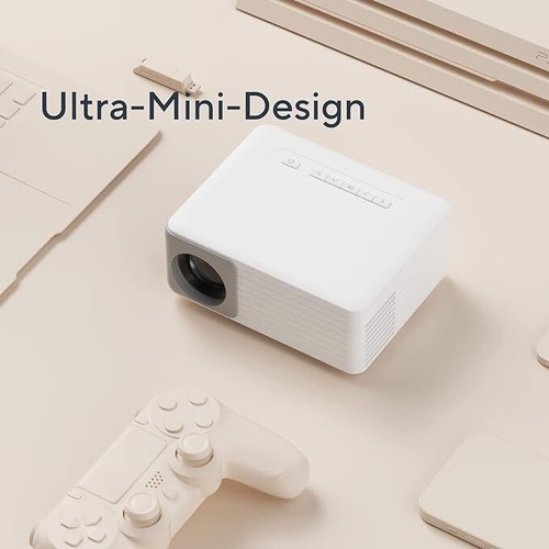 Mini Projector 2.4G WiFi, Native 1080p Bluetooth Portable Projector iOS/Android - Picture 4 of 5