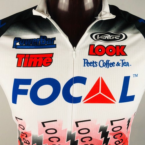 Verge Bike Cycling Jersey M Peets Coffee Land Shark Power Bar Focal Flaws - Picture 2 of 11