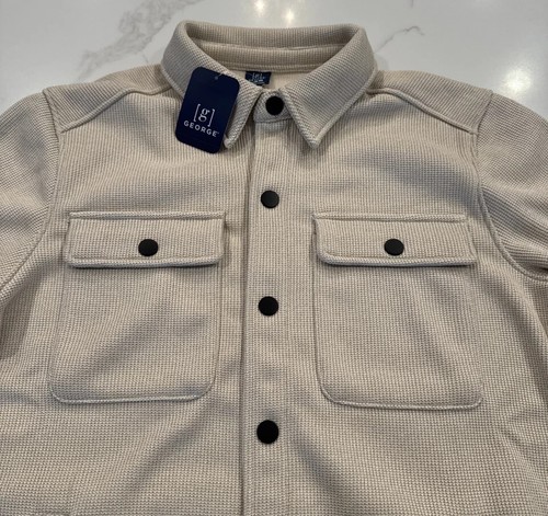 George Men's Snap-Button Knit Fleece Shirt Jacket w/ Chest Pockets - Picture 22 of 64