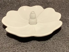 Greenbrier International Ceramic Lotus Flower 4.25”D Incense Burner