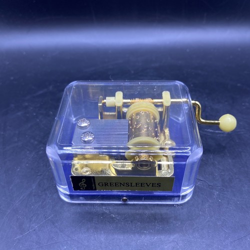 Clear Music Box Movements for DIY crafts plays "Greensleeves" Christmas