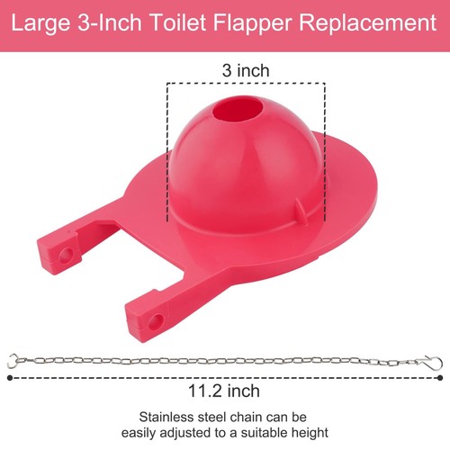 2 Pack Large 3-Inch Toilet Flapper Replacement For TOTO flapper Model G-Max - Picture 3 of 7