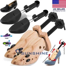 2-way Wooden / Plastic Adjustable Shoe Stretcher Expander Men Women Boot Wider