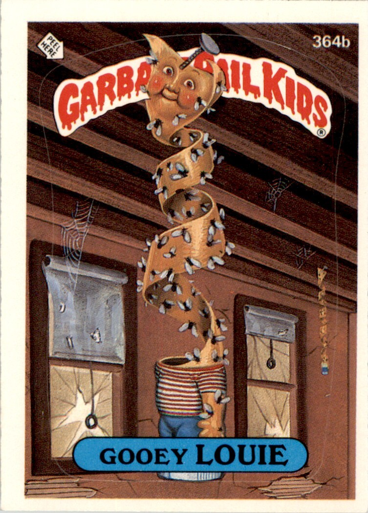 1987 Garbage Pail Kids Series 9 #364b Gooey Louie EX-MT
