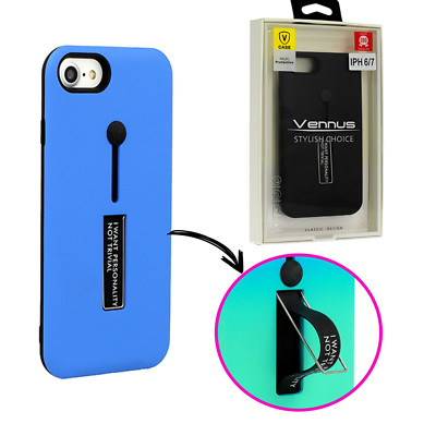 Fingerring Vennus Tasche  Hülle Schale BLAU Für Samsung Galaxy A6 PLUS 2018