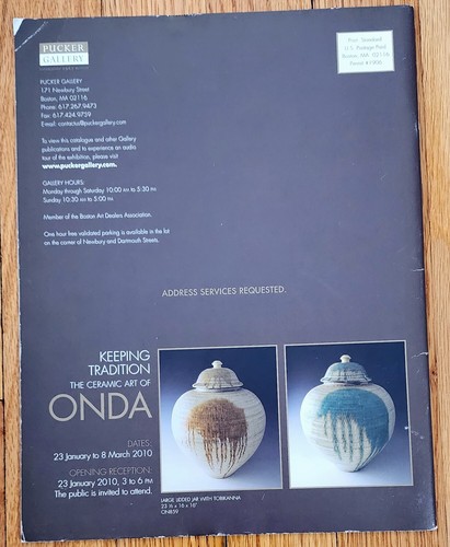 CERAMIC ART OF ONDA, Contemporary Japanese Folk Pottery Exhibit Catalog, 2010 - Picture 2 of 2