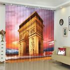 Tall Brown Gatehouse 3D Curtain Blockout Photo Printing Curtains Drape Fabric