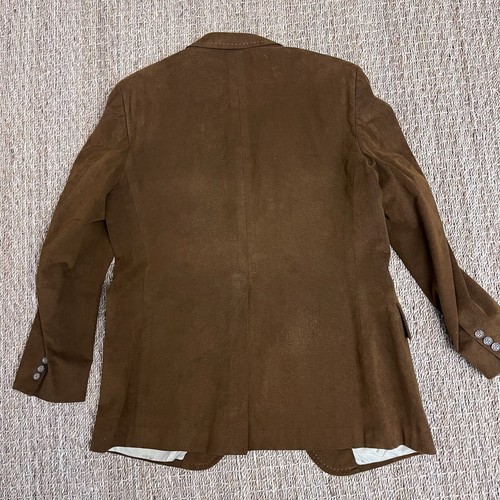 Vintage Trend Shop Sakowitz Brown Ultasuede Size 42 Sport Coat Men’s 1970’s - Picture 8 of 8