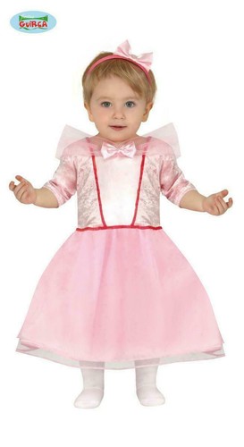 COSTUME CARNEVALE PRINCIPESSA ROSA VESTITO NEONATA FAVOLA TAGLIA 6-12 MESI  GUIRC | eBay