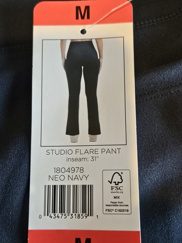 Jockey Premium Pocket Slim Flare Yoga Pants in Blue