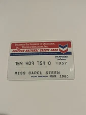 VINTAGE 🇺🇸”CHEVRON”STANDARD GAS & OIL COMPANY GAS STATION CREDIT CARD 👀LQQK👀