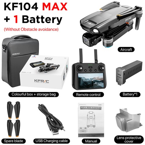 KF104 MAX 4K HD GPS 3-Axis Gimbal Anti Shake 6KM Quadcopter Foldable RC Drone - Picture 26 of 36