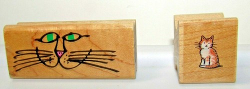 2 MOUNTED RUBBER STAMPS WITH CATS KITTY - Bild 3 von 4
