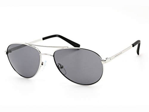 Calvin Klein SONNENBRILLE SILBERFARBENES PILOTENGESTELL/GRAUE GLÄSER – 1TEL6A - Bild 3 von 3