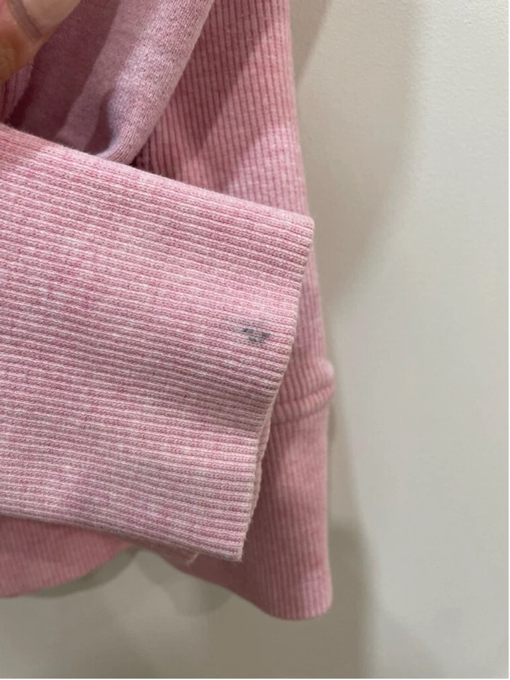 Lululemon Buceo Cremallera Completa Sudadera con Capucha 6 Chaqueta Rosa Gruesa Y2K Vellón Foto 4 de 4