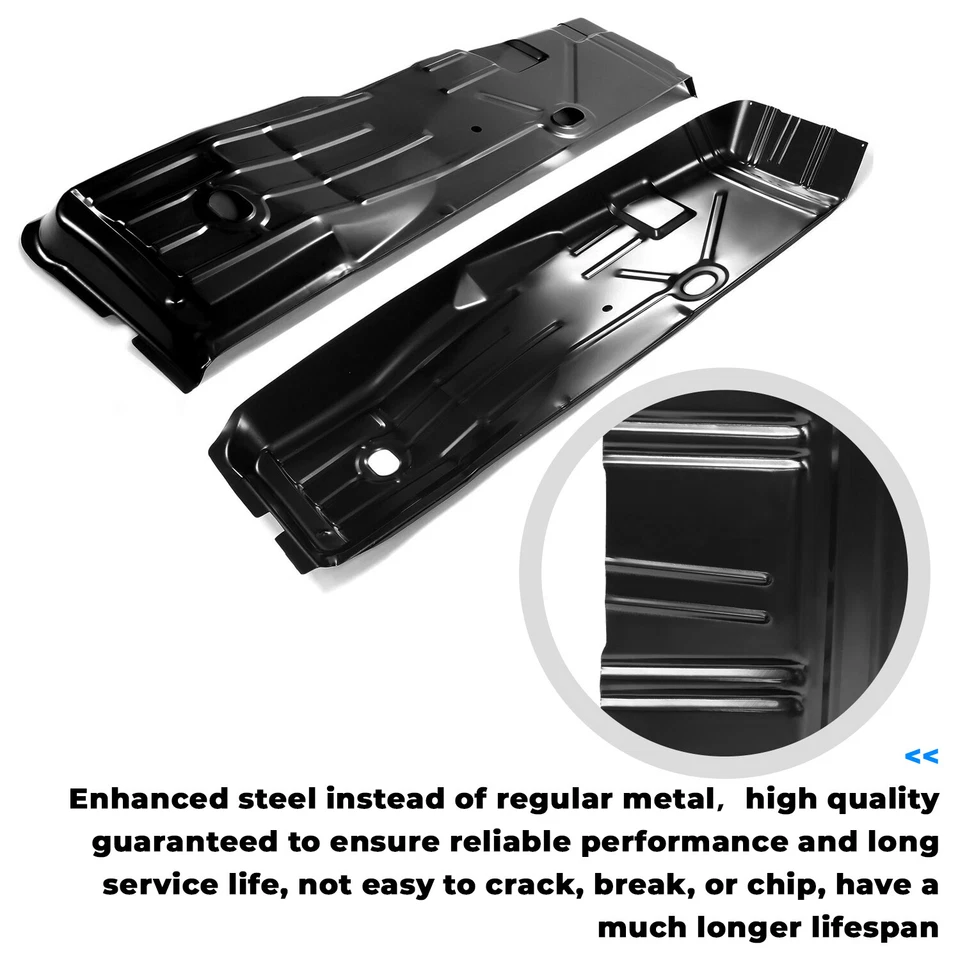 Pair Full Length Front Floor Pan Rust Repair For Camaro Firebird 67 68 69 Steel - Image 4 of 4