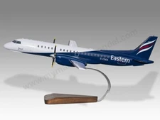 Saab 2000 Eastern Desk Wood Airplane New Model Large Scale 1/72