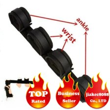 Unisex Spreader Bar Leg Open Hard Straight Line Handcuff Ankle Cuff Bandage