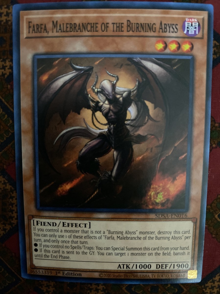 YuGiOh Farfa, Malebranche of the Burning Abyss - SDSA-EN016 - Common
